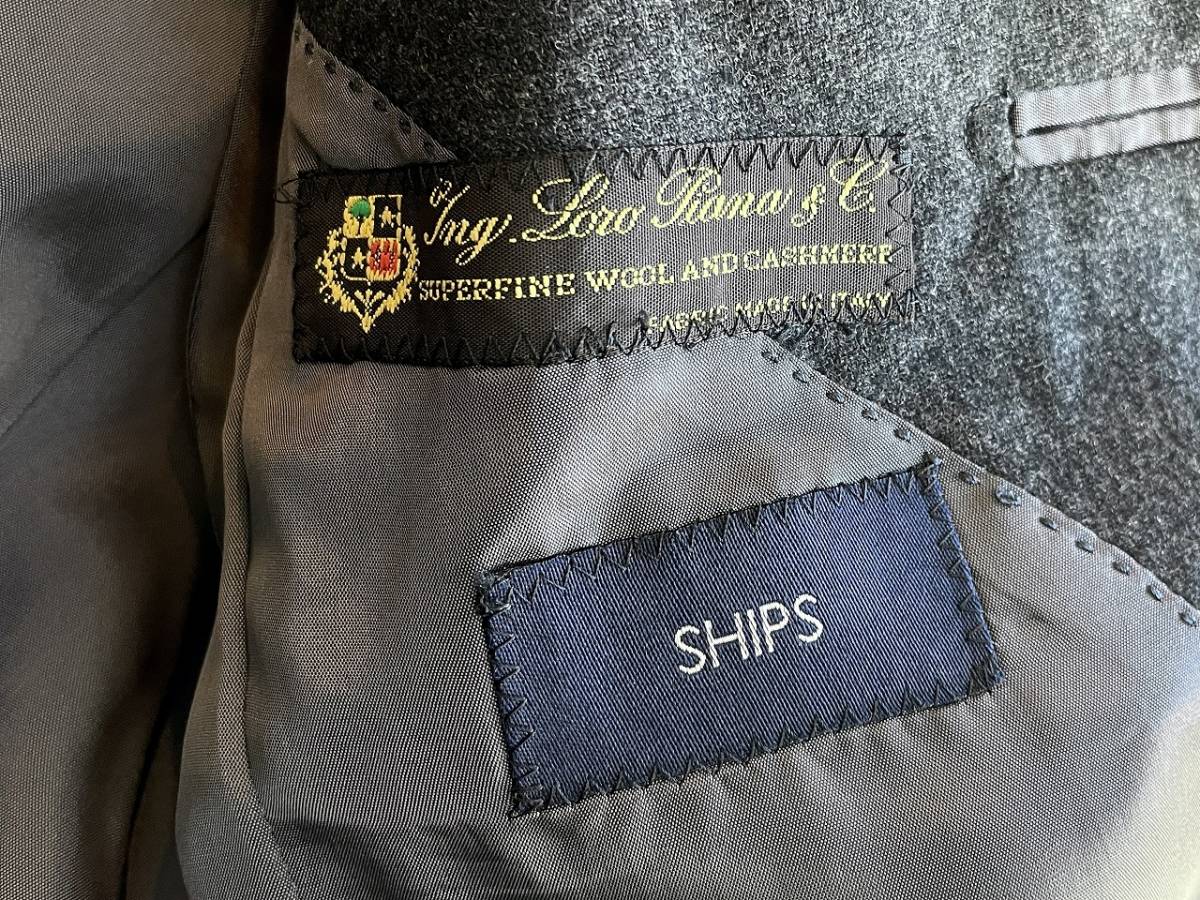 SHIPS Loro Piana ウール セットアップスーツ size40 グレー シップス