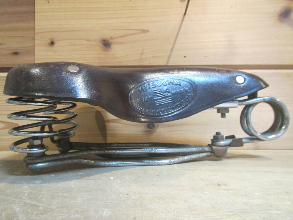 超レア】ビンテージ 純正な三馬（MITSUUMA BICYCLE WORKS LTD）革製