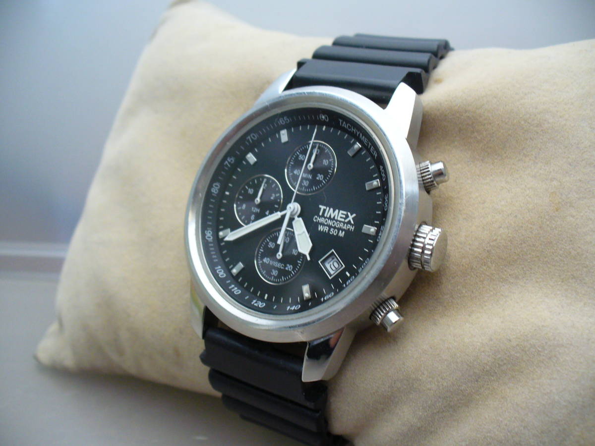 ◇TIMEX クロノグラフ WR50M メンズ クオーツ 説明必読 送料込み 