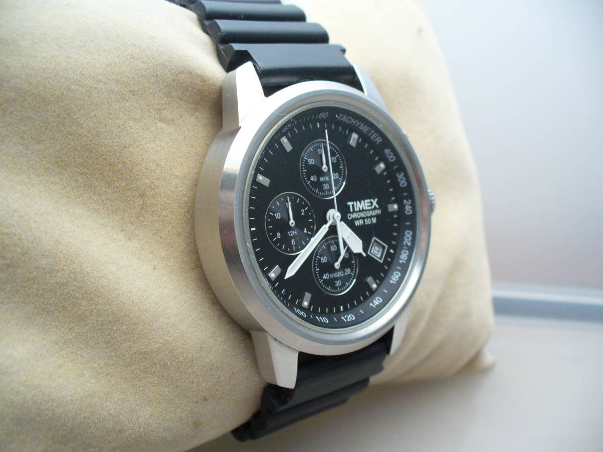 ◇TIMEX クロノグラフ WR50M メンズ クオーツ 説明必読 送料込み 