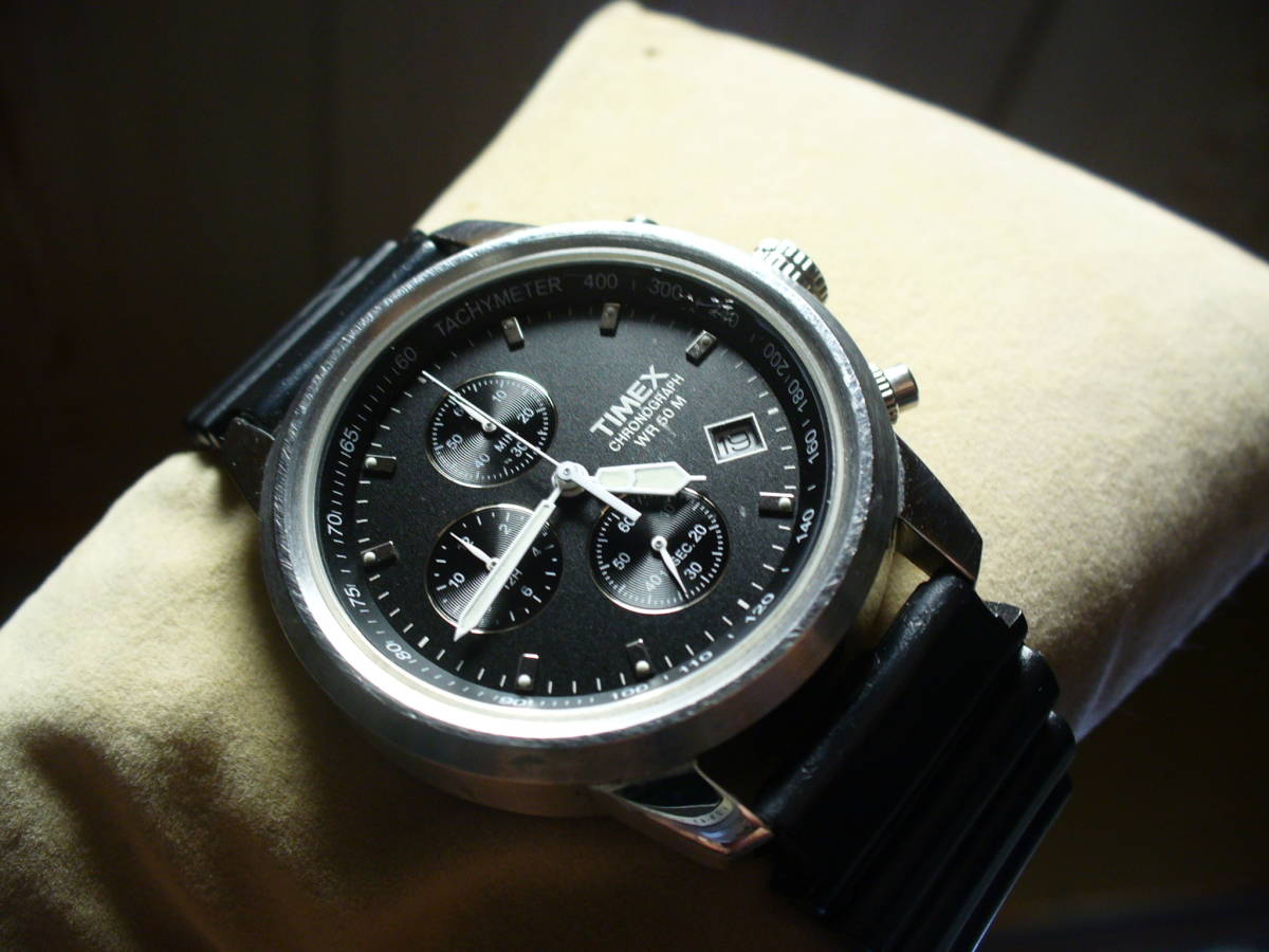 ◇TIMEX クロノグラフ WR50M メンズ クオーツ 説明必読 送料込み 