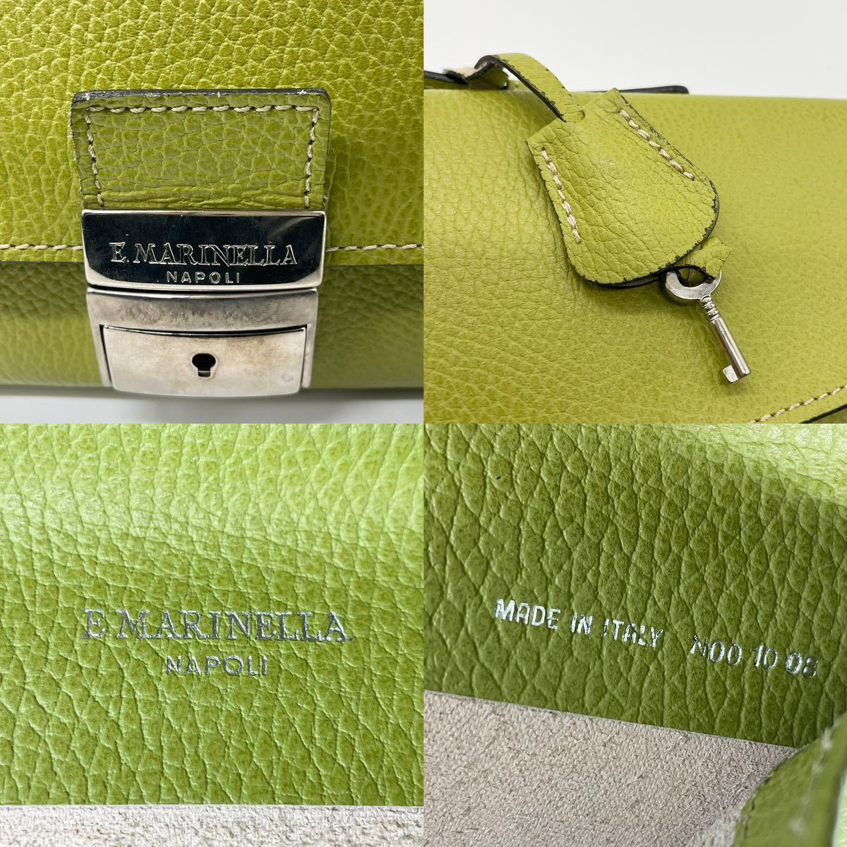 1円【極美品】E.MARINELLA マリネッラ ソットブラッチョ 折り畳み 