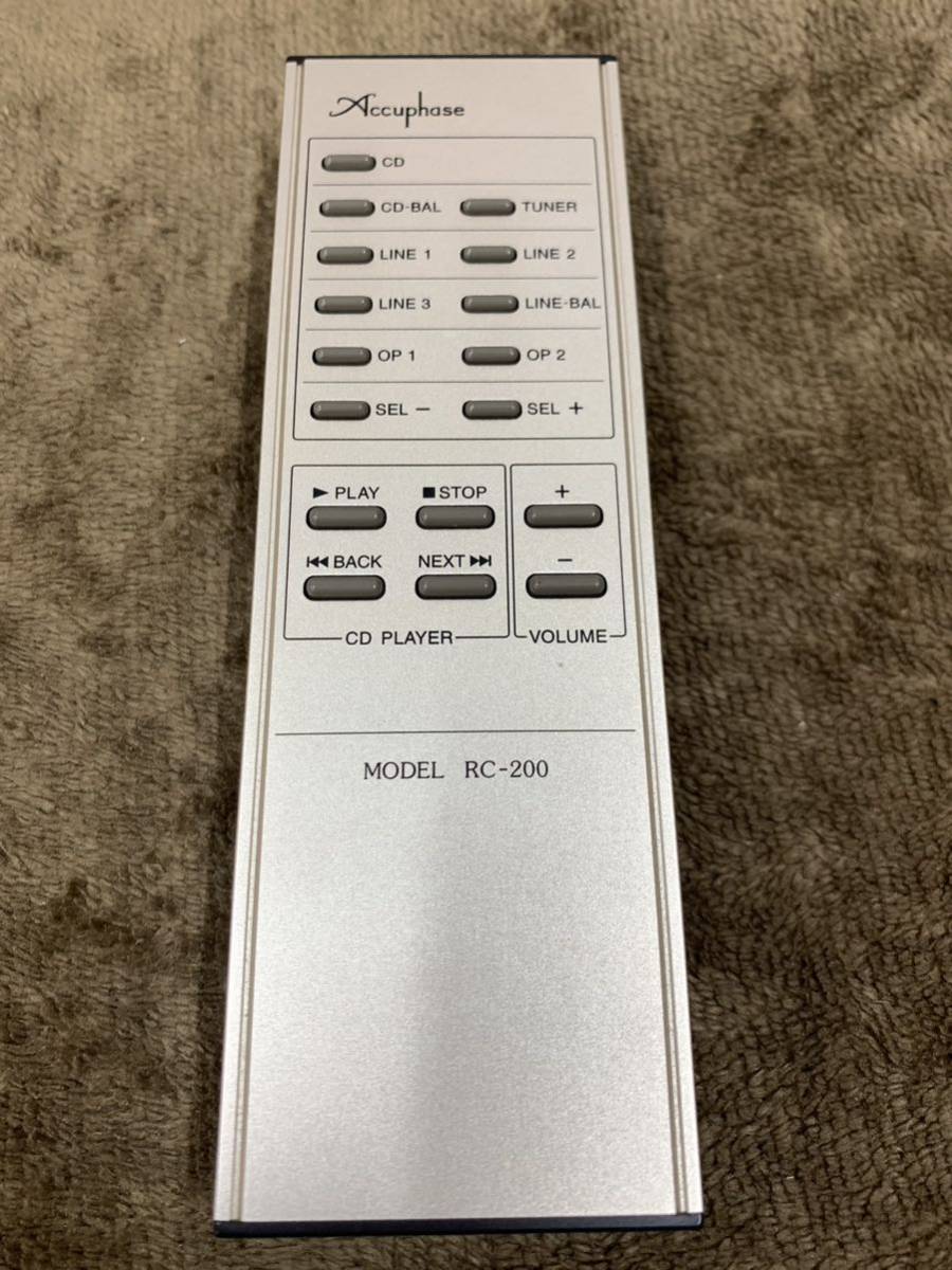 Accuphase アキュフェーズ リモコン RC-3 Yahoo!オークション - RC-200