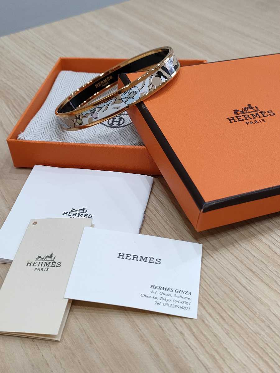 エルメス HERMES レザー ブレスレット ビーアピ ドゥブルトゥール 2連