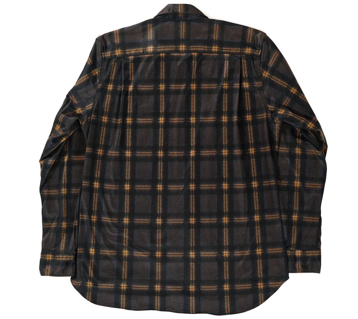フランス製 COMME des GARCONS SHIRT プリント チェック柄 シャツ 