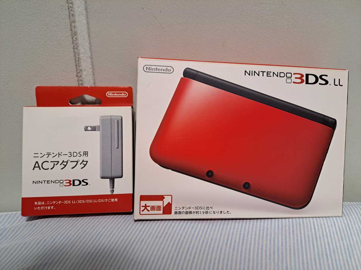 Nintendo 3DS LL レッド×ブラック 箱 LL ニンテンドー3DS レッド