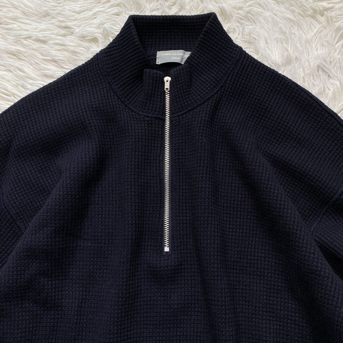 COMME des GARÇONS HOMME 田中オム ハーフジップ　ニット メンズ comme de garcons homme ハーフジップニット 田中オム