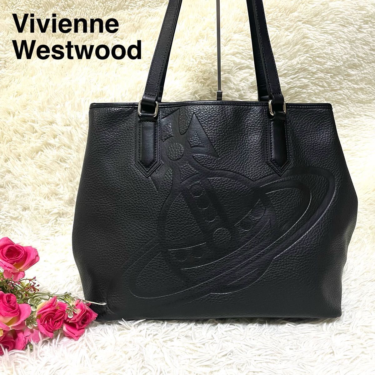 美品☆Vivienne Westwood ヴィヴィアンウエストウッド レザートート 