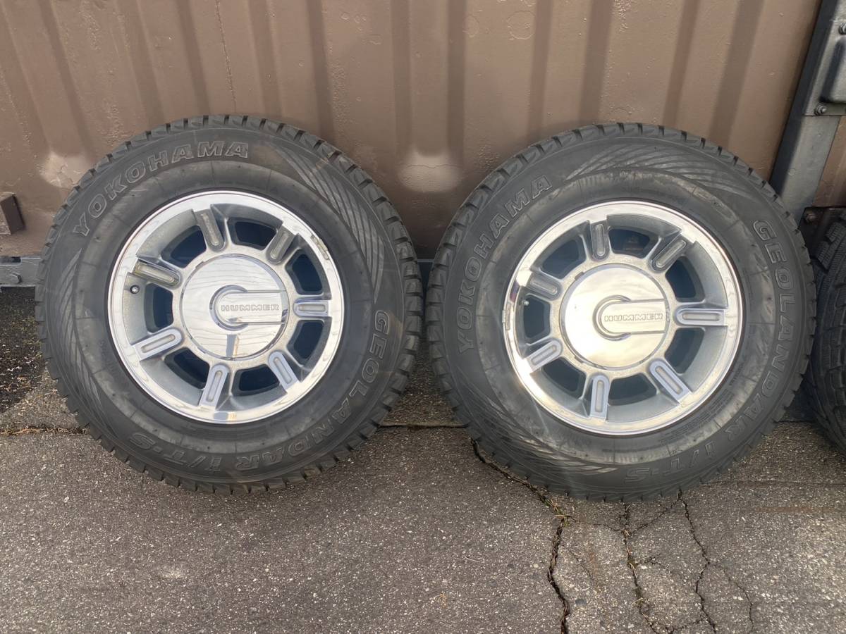 ハマーH2 純正17インチアルミホイール＆265/70R17 ヨコハマ 