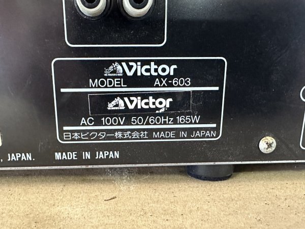 Victor AX-603 プリメインアンプ Yahoo!オークション ビクター