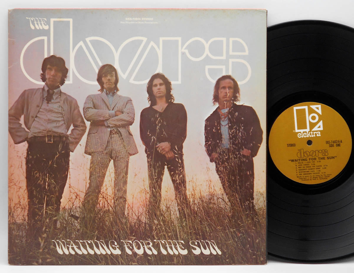 ★美盤 US ORIG LP★THE DOORS/Waiting For The Sun 1968年 初回金ラベル 音圧凄 『Hello， I Love You』収録 遠藤ミチロウ(THE STALIN)原曲