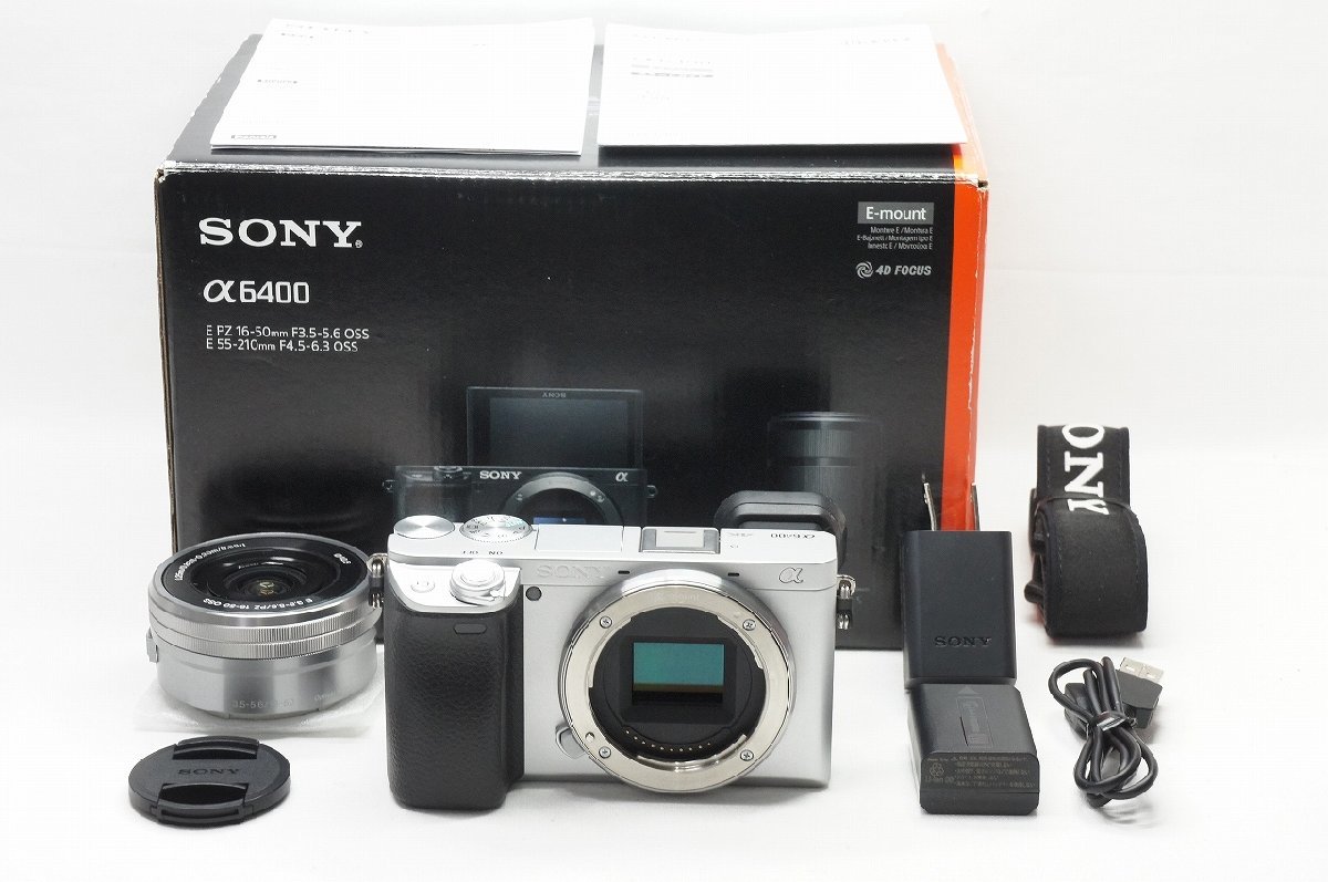 アルプスカメラ】美品 SONY ソニー α6400 + E PZ 16-50mm F3.5-5.6 OSS 