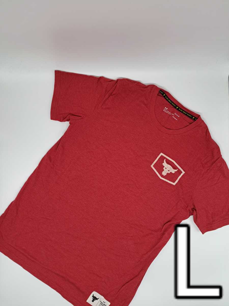 アンダーアーマー×ザ・ロック project rock UNDER ARMOUR　半袖Tシャツ シャツ　Tシャツ　半袖　トレーニング　メンズ　半袖Tシャツ 