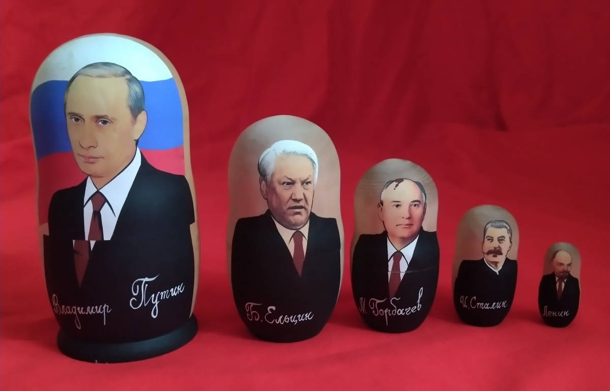 マトリョーシカ(5P) ロシア歴代大統領 ロシア／ソビエト雑貨 