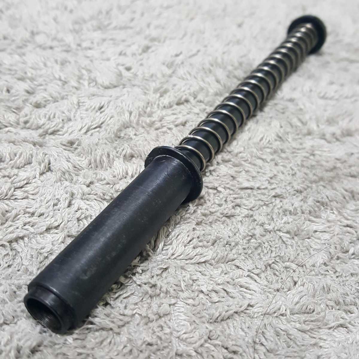 WA SCW Rタイプ コルト ガバメント 5in用 黒染 フルスチール 切削 CNC ロングリコイルスプリングガイド セット