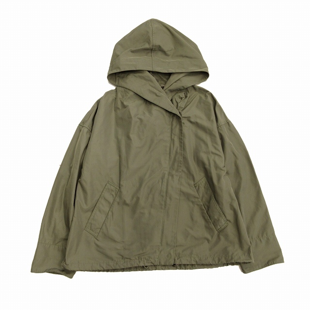 ジャーナルスタンダード レリューム JOURNAL STANDARD relume アシンメトリー マウンテン パーカー ジャケット M オリーブ レディース