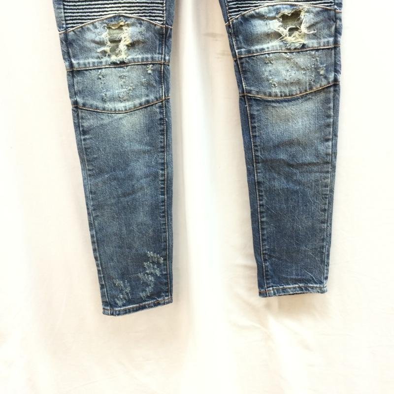 USED古着 EMBELLISH デニム ジーンズ Gパン バイカー パンツ 