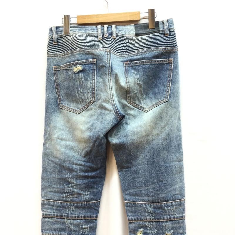 USED古着 EMBELLISH デニム ジーンズ Gパン バイカー パンツ 