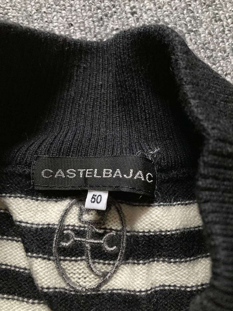カステルバジャック/CASTELBAJAC ハーフジップニット　サイズ50 Castelbajac/カステルバジャック ハーフジップ ニットセーター サイズ
