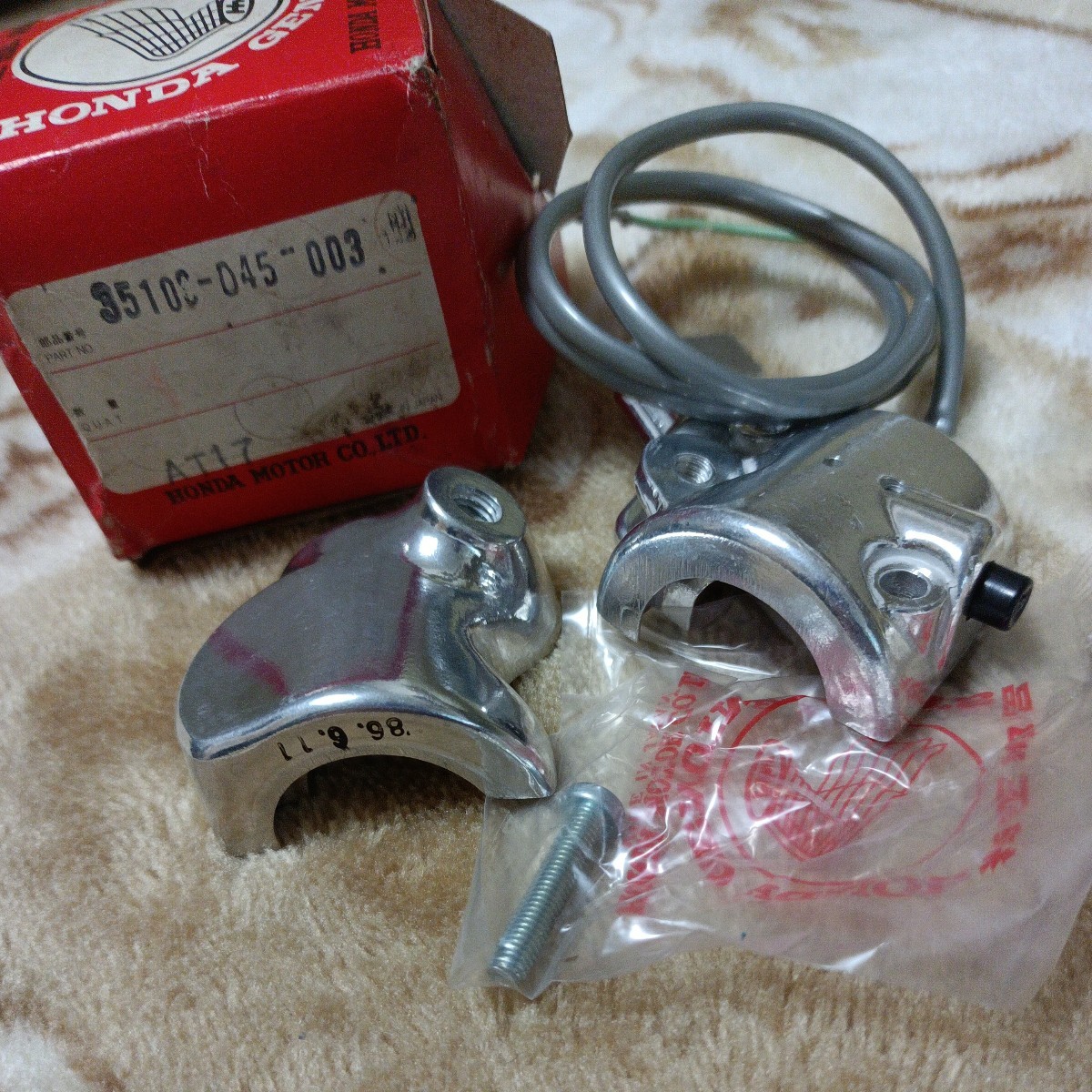 未使用長期保管品○ホンダ モンキー Z50M用 当時物 ホンダ純正 ホーン 