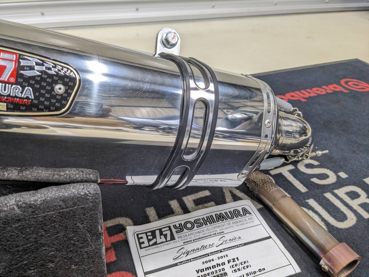 □程度上□FZ-1 06～13用USヨシムラ R-77 S/O カーボンエンド マフラー 
