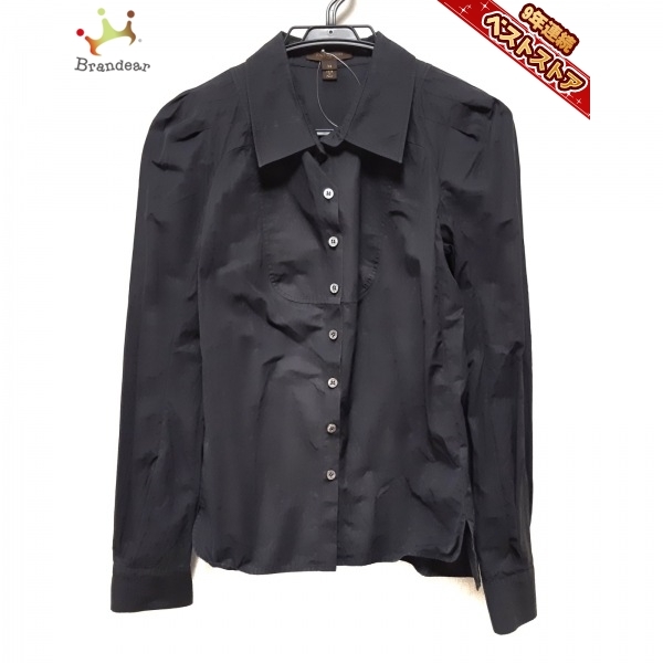 ルイヴィトン LOUIS VUITTON 長袖シャツブラウス サイズ34 S - 黒 