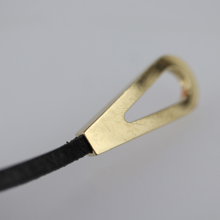 HERMES エルメス ジャンボジェット ブレスレット レザー ブラック