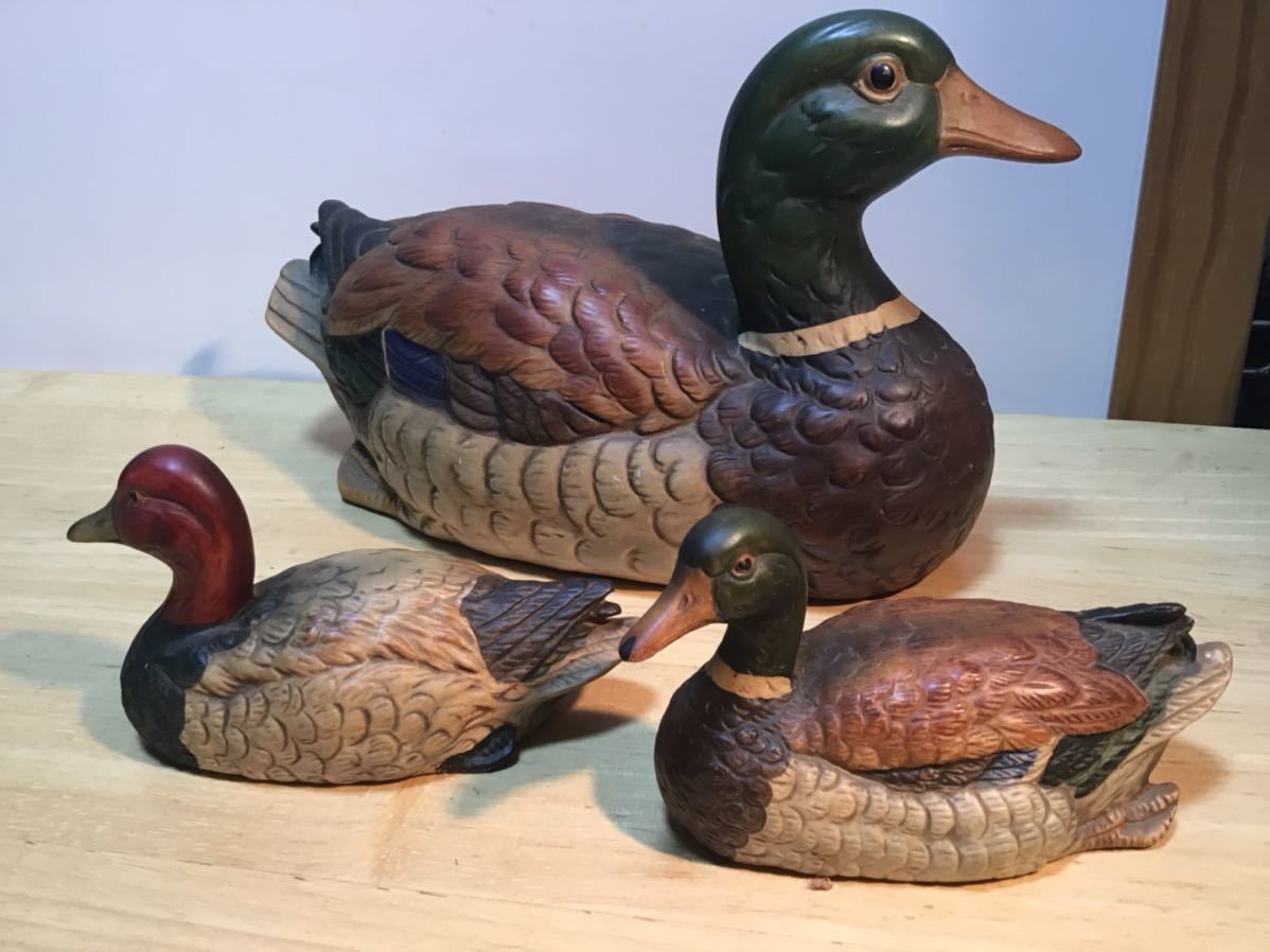 陶器 動物 鴨 マガモ 置物 イタリア製 AHURA 陶器のマガモ 陶器 動物 鴨 マガモ 置物 イタリア製 AHURA 陶器 動物