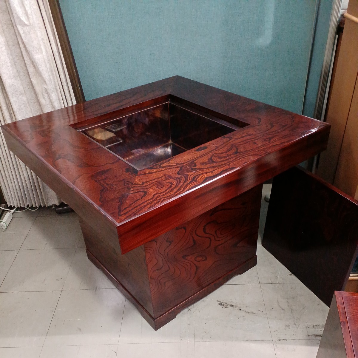 囲炉裏テーブル アンティーク家具 【引き取り限定】 | ヤマダウェブコム