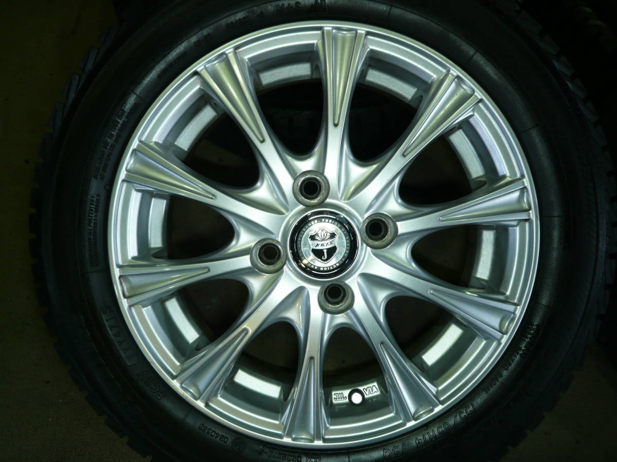 スタッドレス　アルミ４本155/65R14 ゴム良好　溝良好　東京都引取限定 スタッドレス アルミ4本155/65R14 ゴム良好 溝良好 東京都引取限定