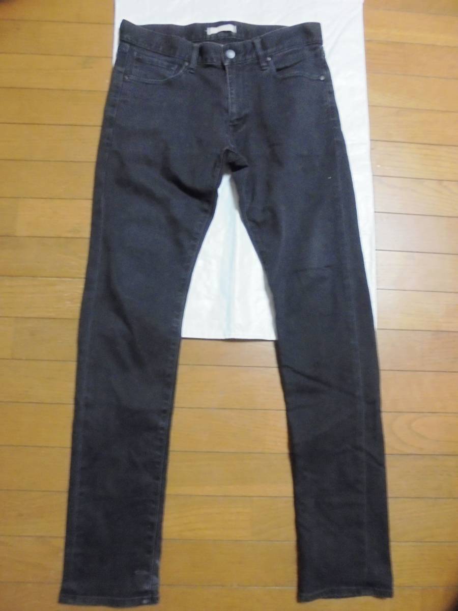 UNIQLO ユニクロ カラージーンズ 31 黒(ジーンズ)|売買されたオークション情報、yahooの商品情報をアーカイブ公開 ...