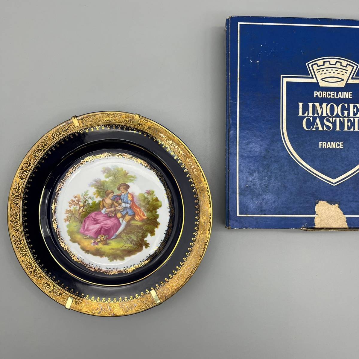 LIMOGES CASTLE リモージュ キャッスル 飾皿 貴族 金彩 プレート 