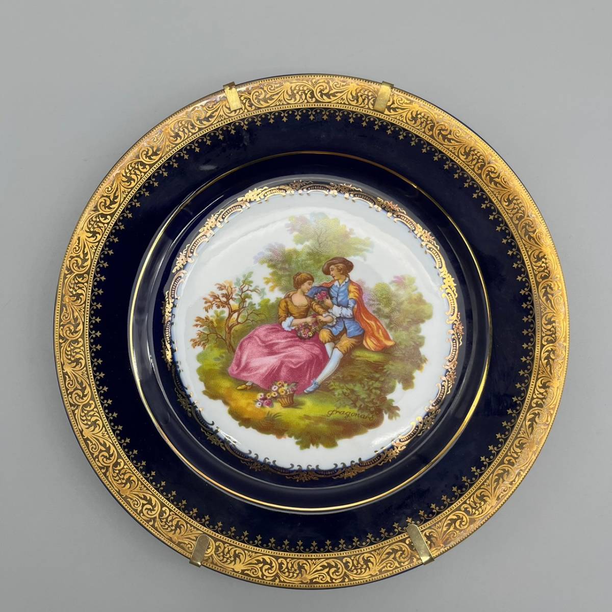 LIMOGES CASTLE リモージュ キャッスル 飾皿 貴族 金彩 プレート 