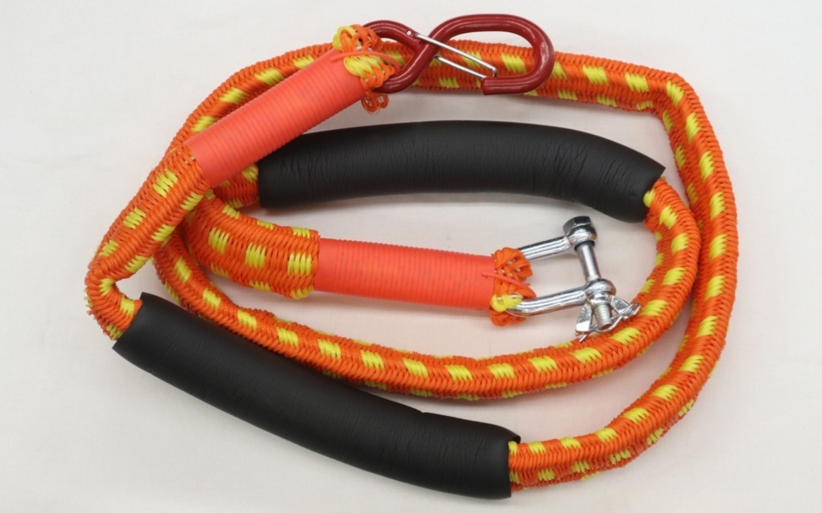 レスキュー アンカーロープ オレンジ PWC用 伸縮タイプ タイトジャパン