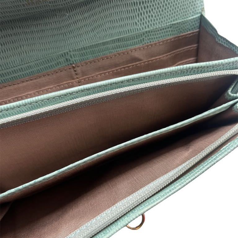 美品 濱野皮革工藝HAMANOレザー2way多収納 長財布 天皇御用達 美品