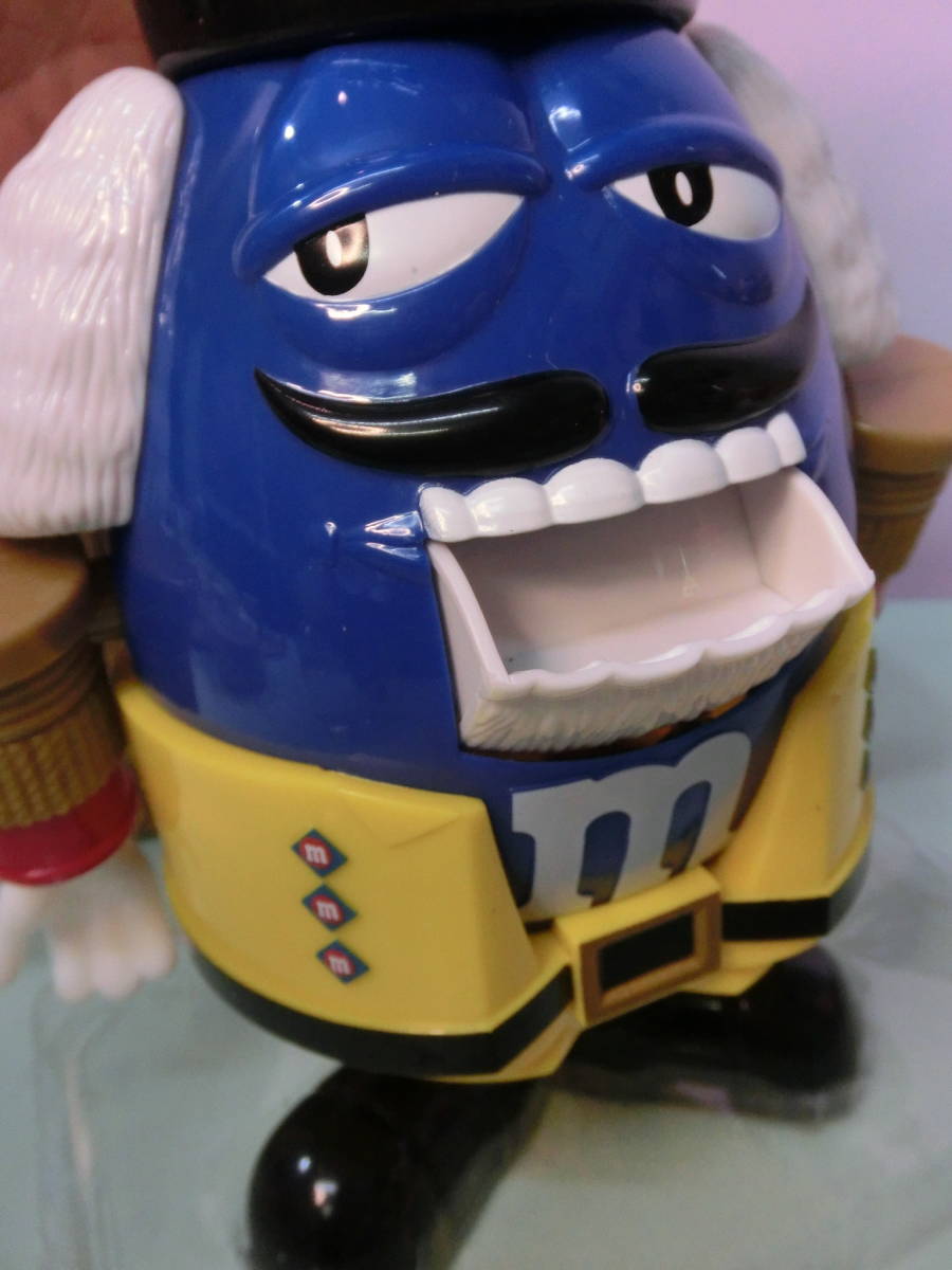 m&m’s ディスペンサー　くるみ割り人形　黄色　アメトイ m&m's◇くるみ割り人形 型 キャンディ ディスペンサー フィギュア