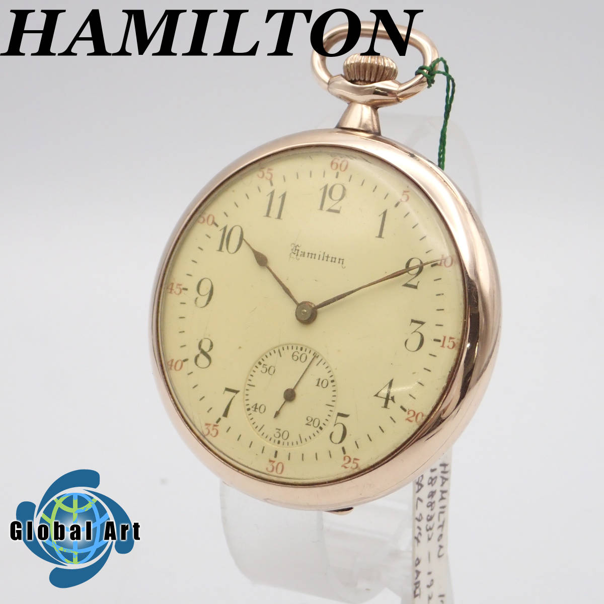 う03308/HAMILTON ハミルトン/手巻き/懐中時計/オープンフェイス/17石 