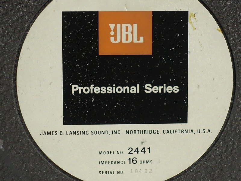 □□JBL 2441 16 ドライバーユニットペア(2328 スロート/2350 ホーン