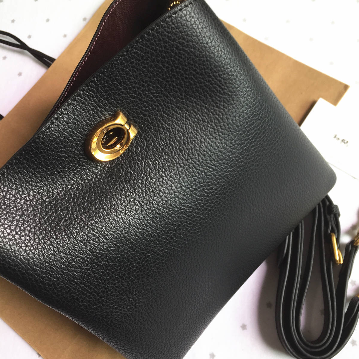 新品未使用】COACH コーチバッグ C3916 ブラック バケットバッグ 