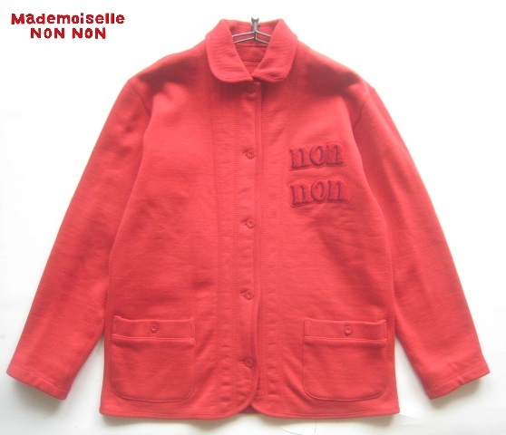 美品!!マドモアゼルノンノン Mademoiselle NON NON*ロゴワッペン付き 