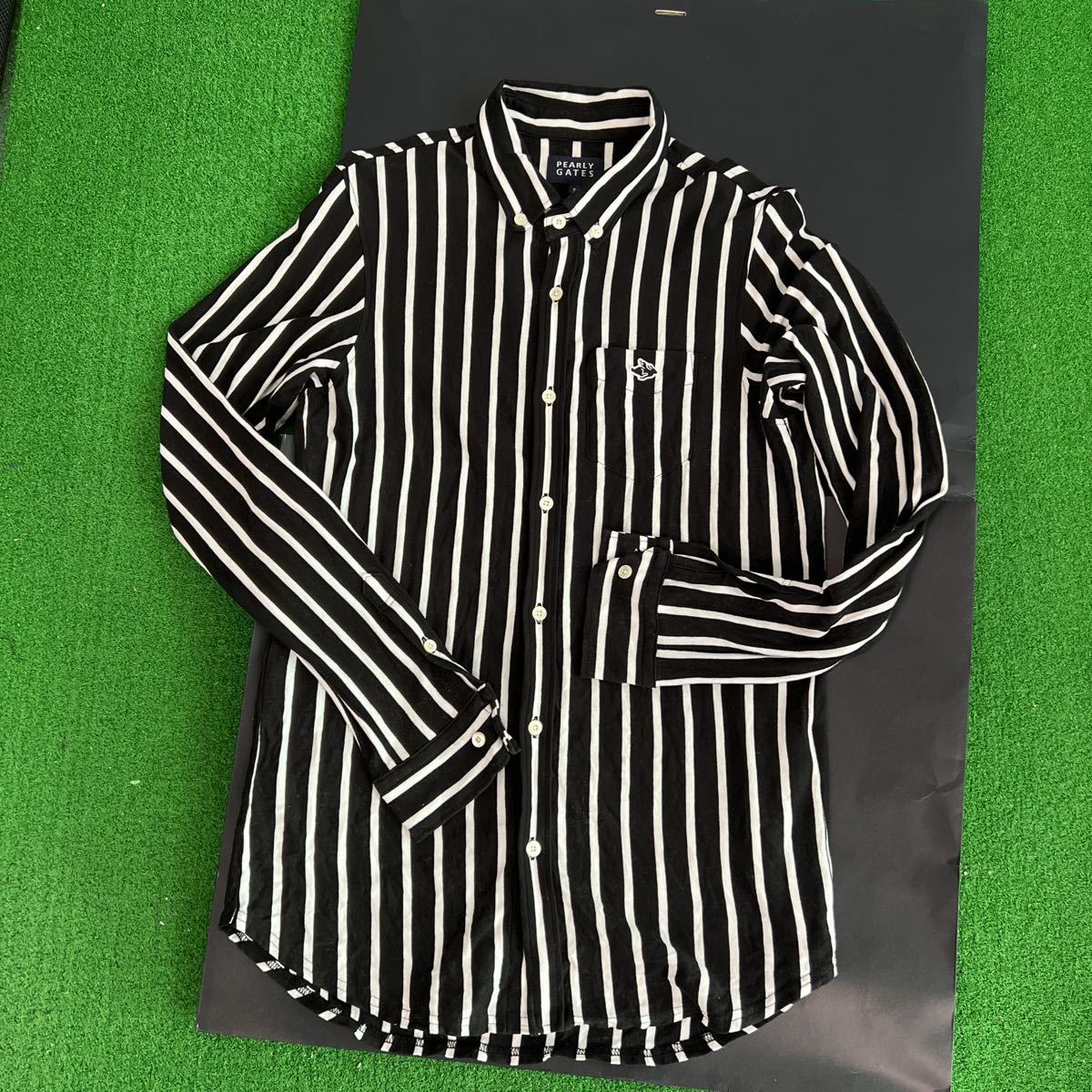 PEARLY GATES パーリーゲイツ ボタンダウン 長袖シャツ チェック柄