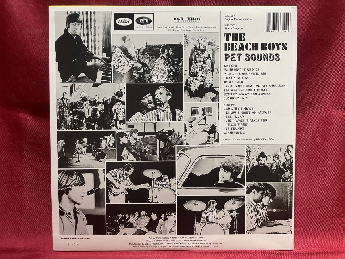 ◇日本盤!◇THE BEACH BOYS◇PET SOUNDS(40TH ED)◇MONO/ST◇