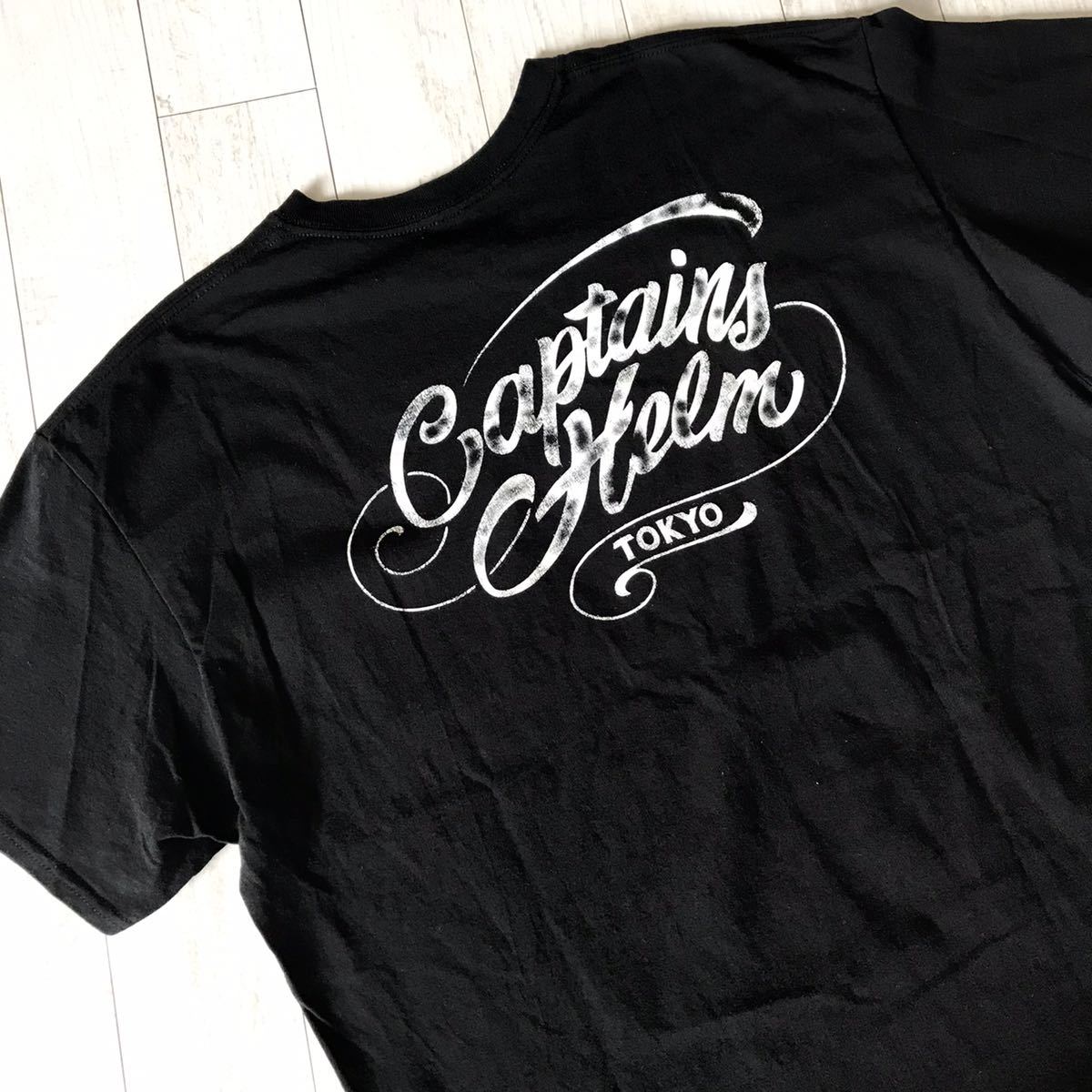 美品　XL キャプテンズヘルム CAPTAINS HELM 半袖　ポケット　Tシャツ メンズ　ストリート　黒　ブラック　正規品　ポケT ブラック　③