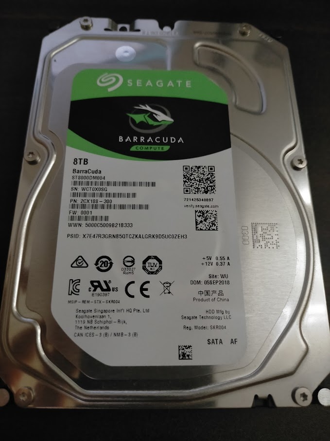 ST8000DM004 HDD 8TB 中古