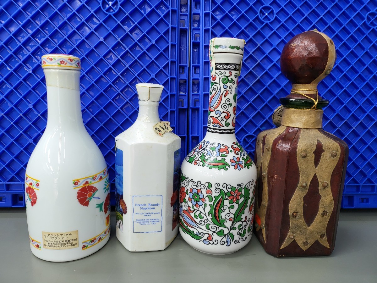 4本陶器未開栓古酒 アランシア・ソル ARANCIA SOL 国産 /French Brandy