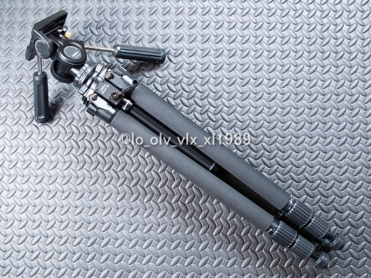 Velbon Mark-7B + PH-270B ベルボン アルミ製 大型三脚 3WAY雲台付き マーク7B