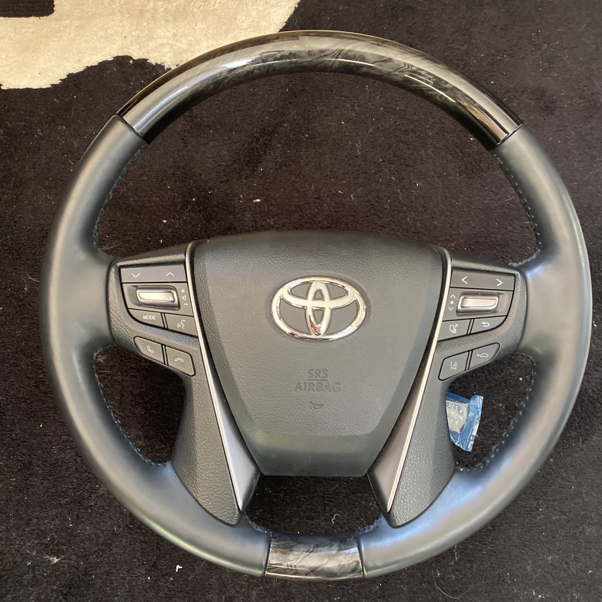 30 アルファード ヴェルファイア 後期 純正 ハンドル ステアリング ウッドハン