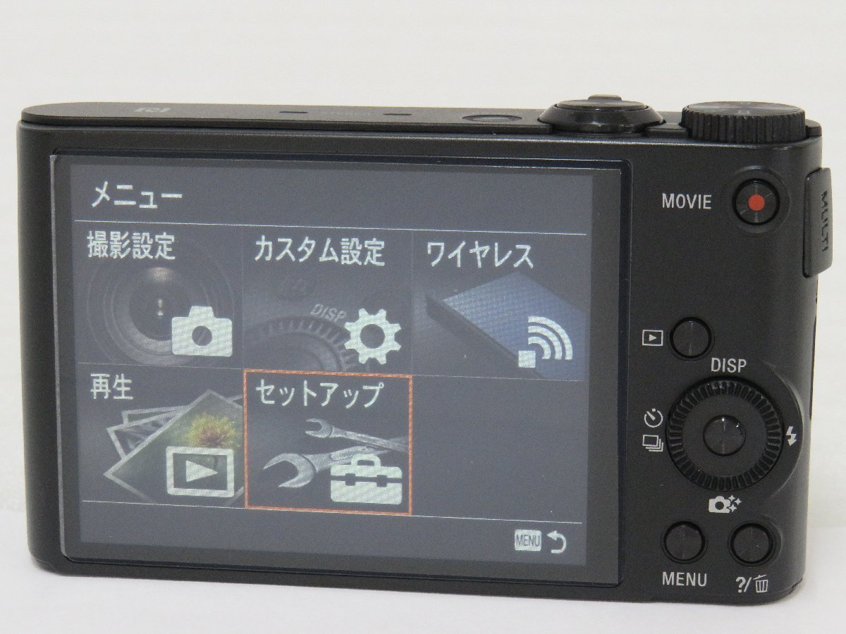 ◎60☆JRN☆SONY ソニー サイバーショット DSC-WX350 デジカメ 黒 