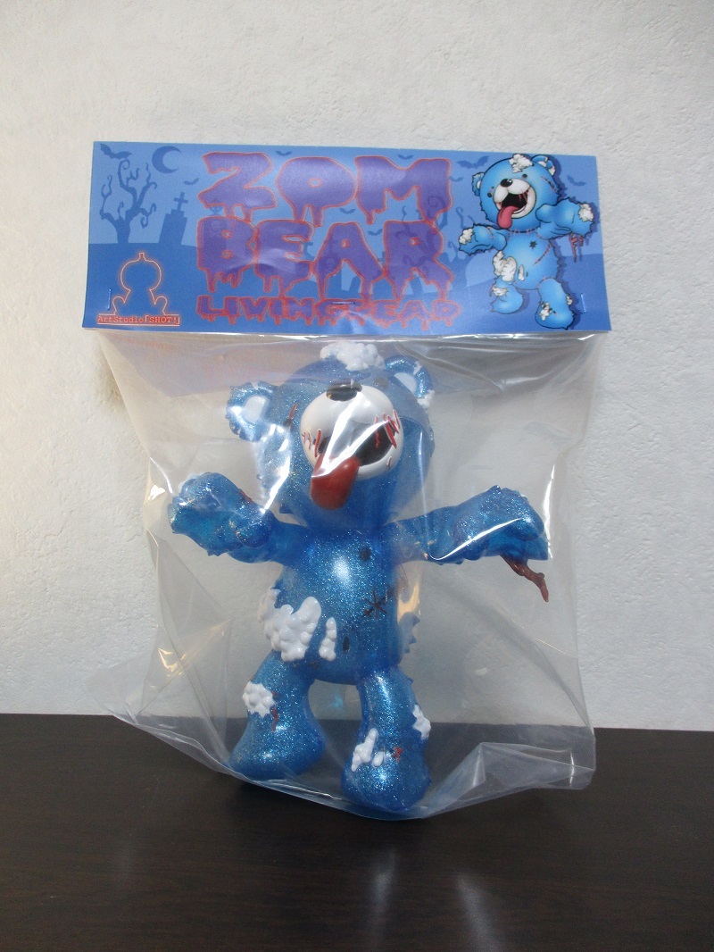 ゾンベアー ソフビフィギュア ブルークリアラメ 新作Art Studio SHOT