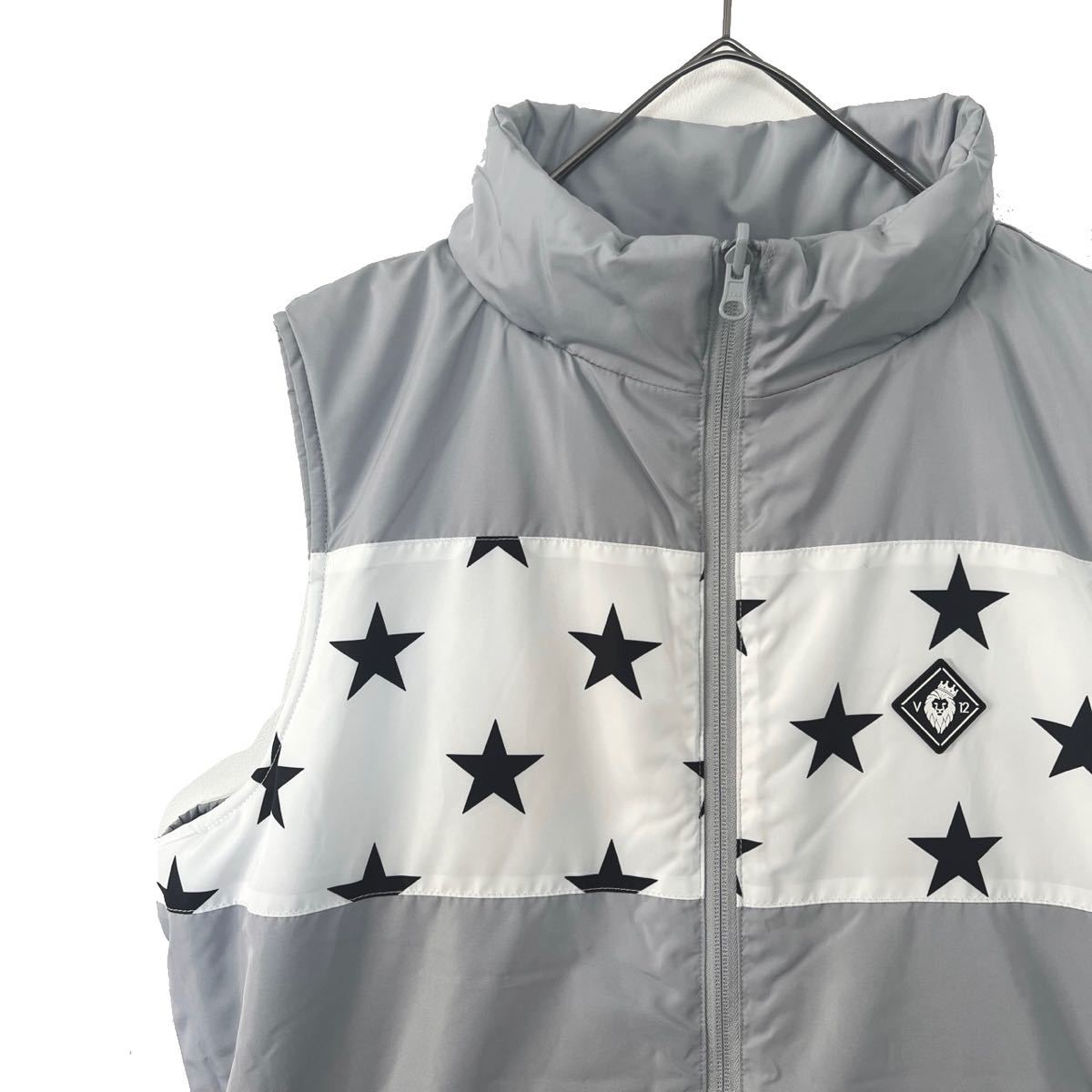 V12 ヴィトゥエルブ リバーシブル ダウンベスト メンズ ゴルフ GOLF